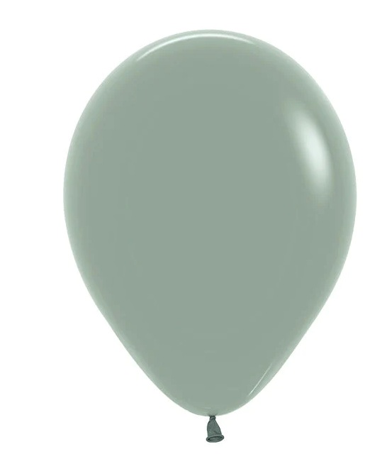 Globo Latex Redondo Pastel Dusk Verde Laurel R-12 *50und Sempertex